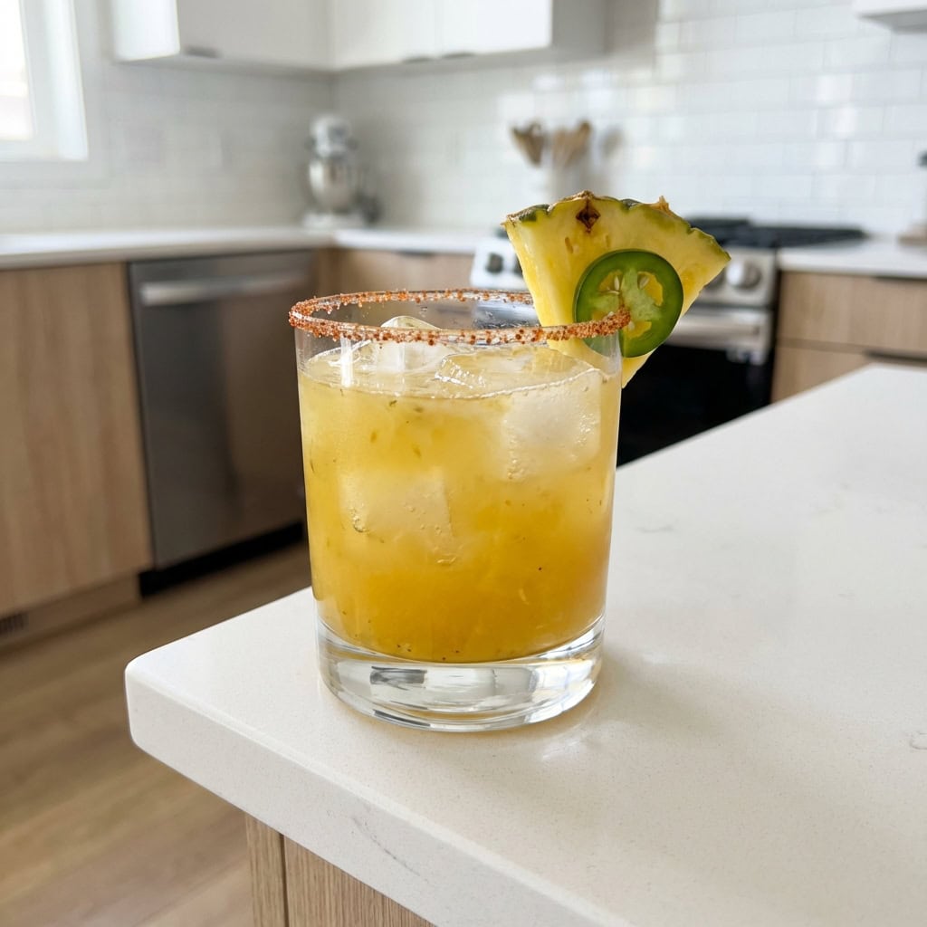 Pineapple Jalapeno Margarita Cocktail Recipe