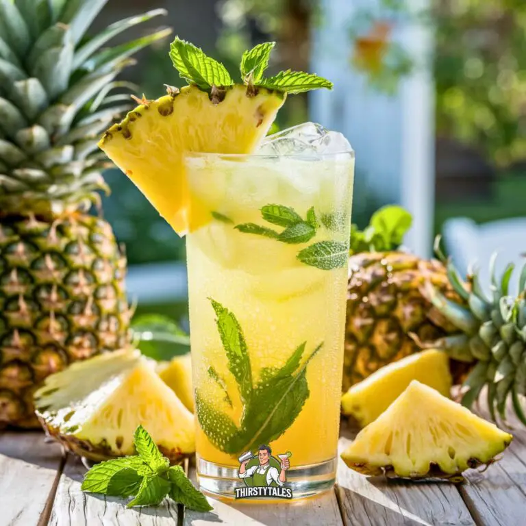 Pineapple Mint Rum Blast Cocktail Recipe