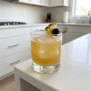 Pineapple Whiskey Sour Cocktail Recipe