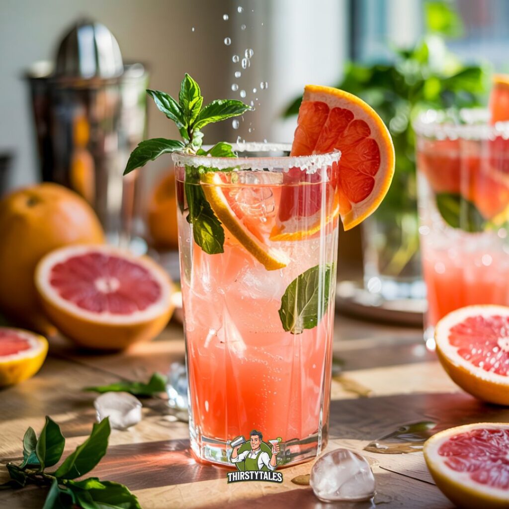 Pink Grapefruit Soda Cocktail Recipe