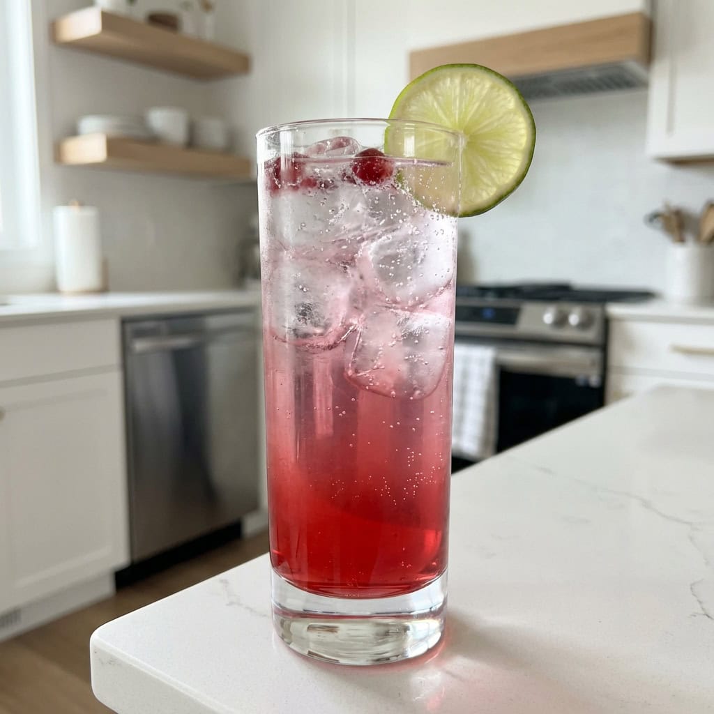 Pink Pomegranate Spritz Mocktail Recipe