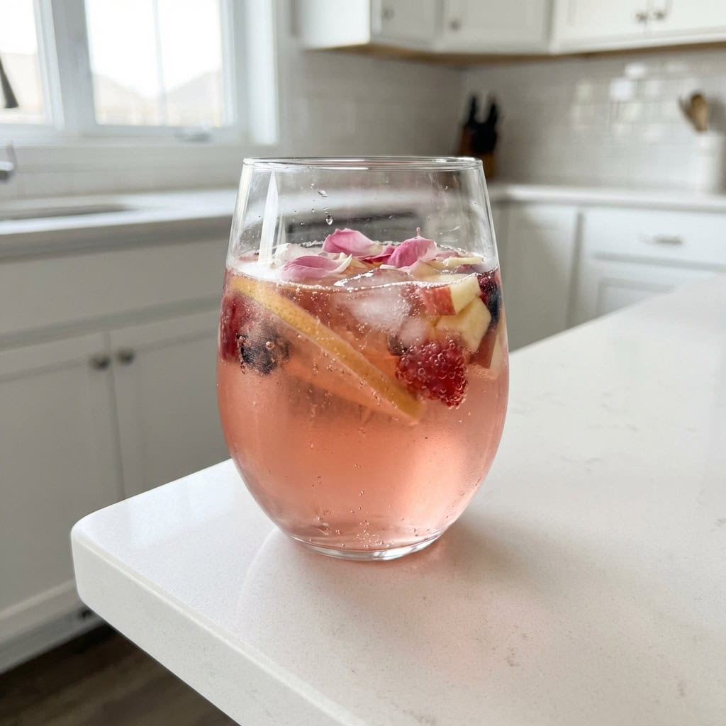 Pink Rose Sangria Mocktail Recipe