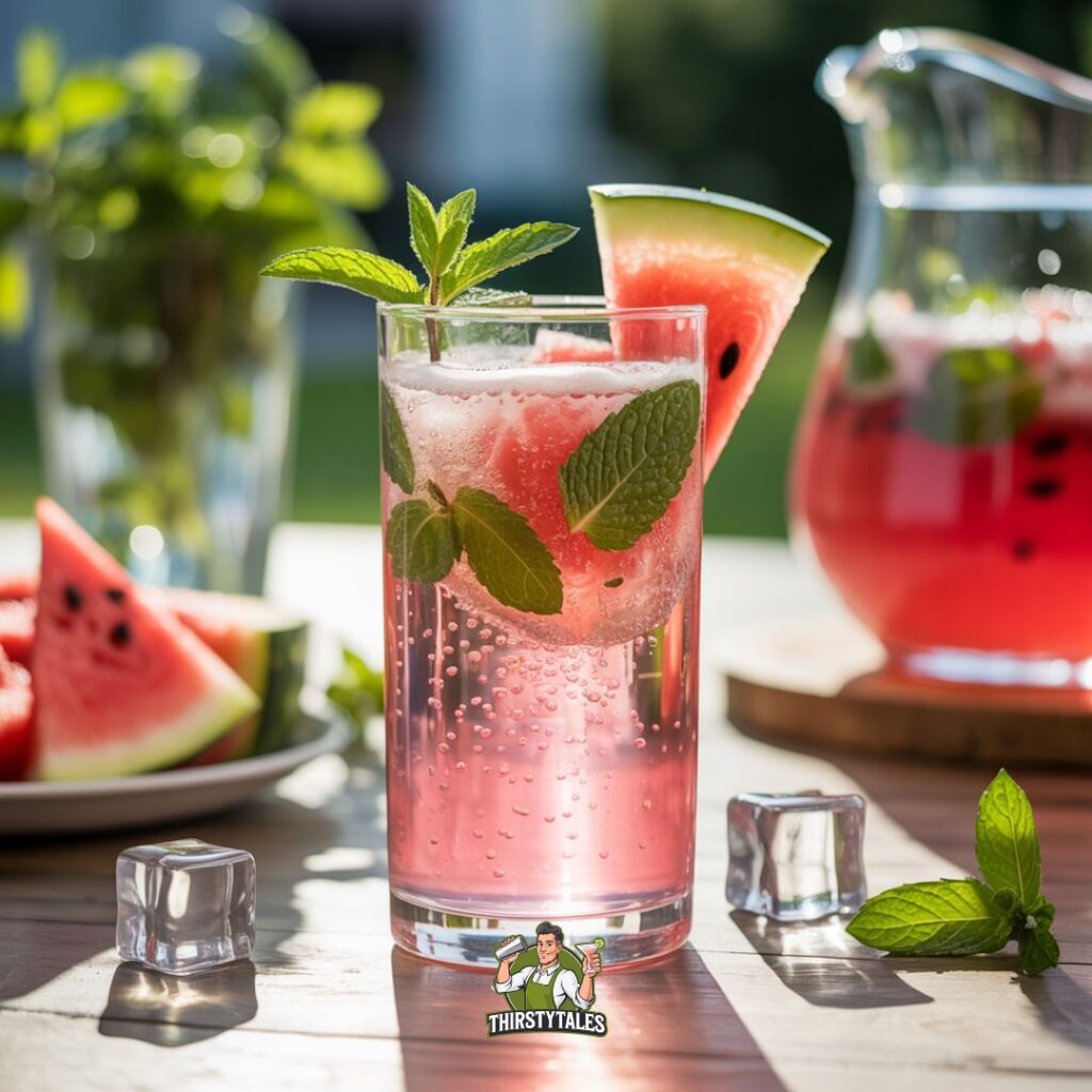 Pink Watermelon Cooler Mocktail Recipe