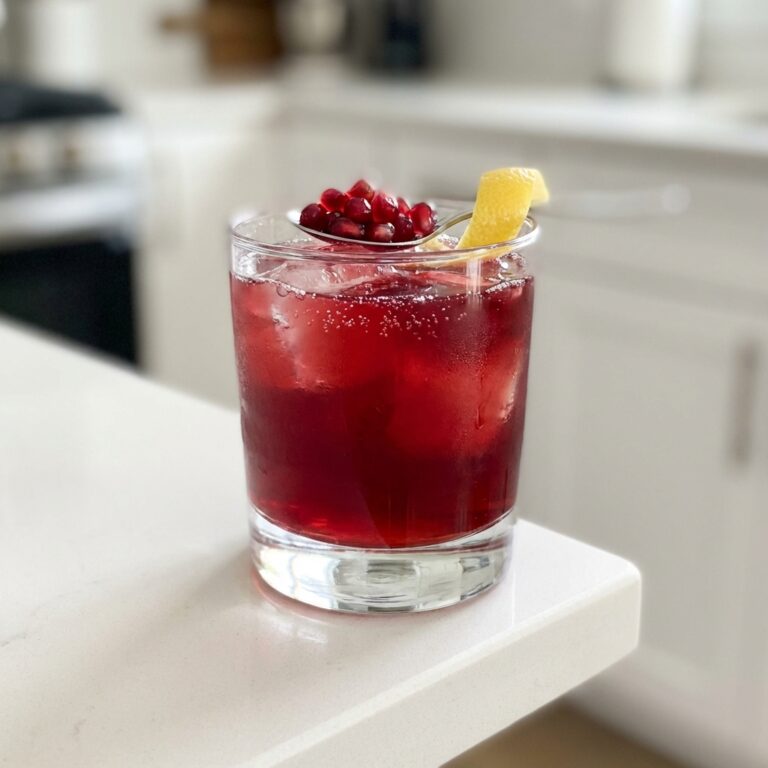 Pomegranate Bourbon Punch Cocktail Recipe