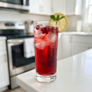 Pomegranate Sparkling Water Cocktail Recipe