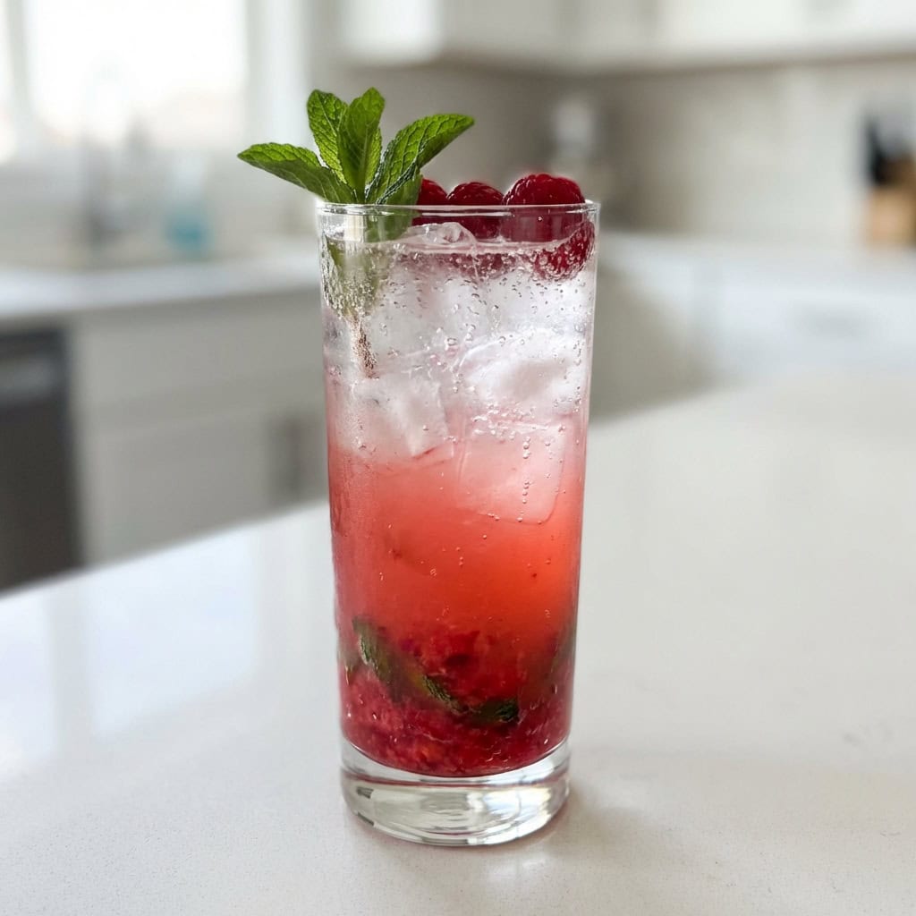 Raspberry Mint Mojito Cocktail Recipe