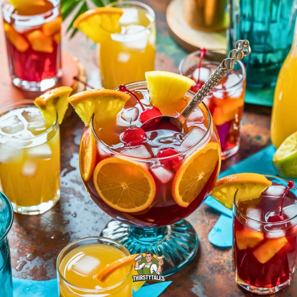 Rum Punch Bowl Cocktail Recipe
