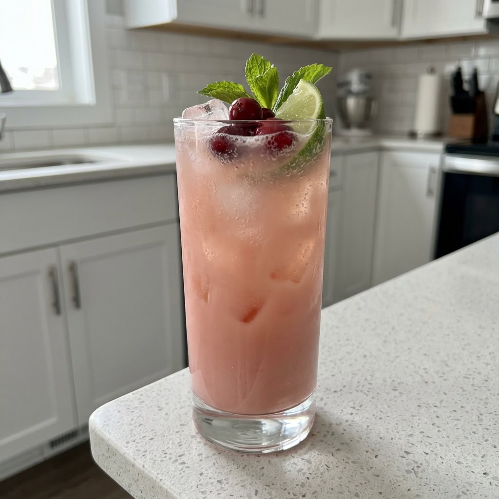 Rumchata Cranberry Fizz Cocktail Recipe