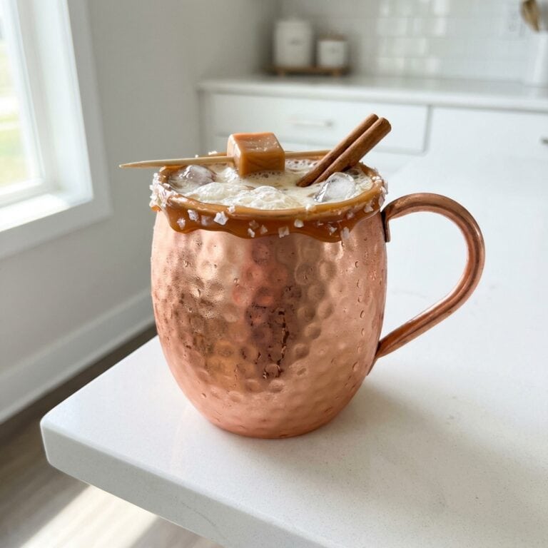 Salted Caramel Rumchata Mule Cocktail Recipe