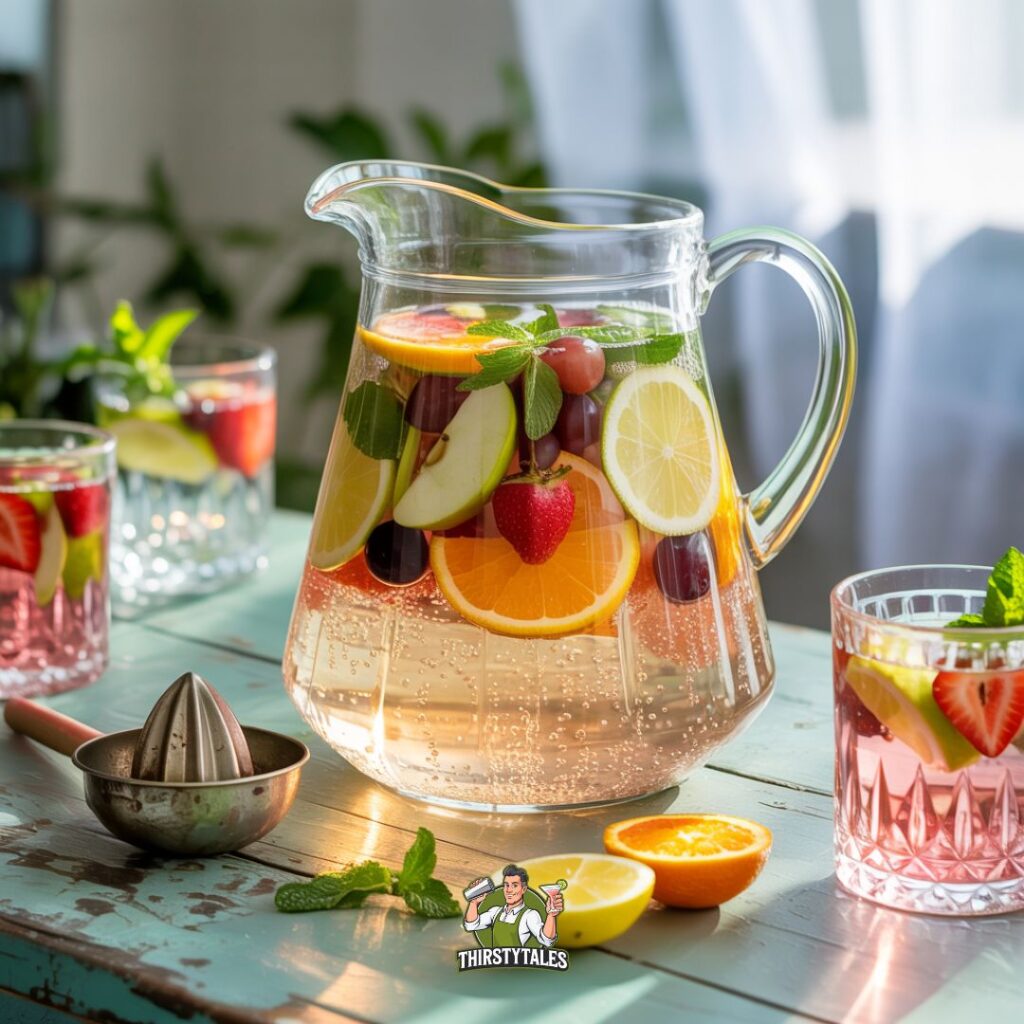 Sparkling Elderflower Sangria Cocktail Recipe