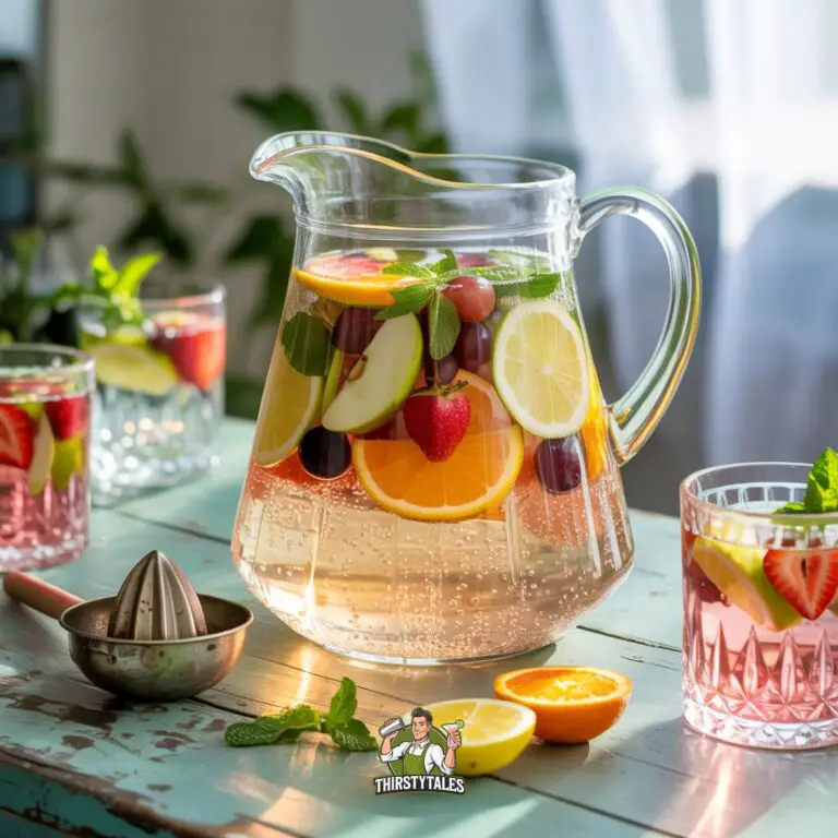 Sparkling Elderflower Sangria Cocktail Recipe