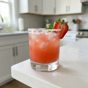 Strawberry Basil Margarita Cocktail Recipe