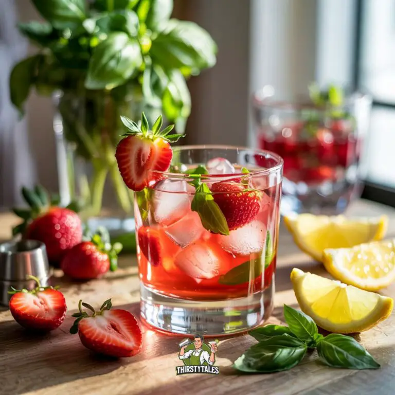 Strawberry Basil Smash Cocktail Recipe