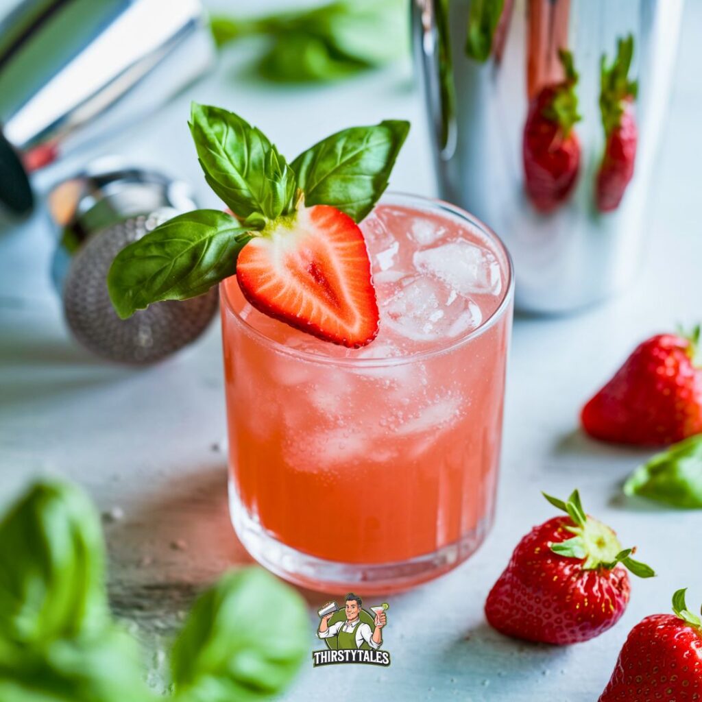 Strawberry Basil Smash Cocktail Recipe