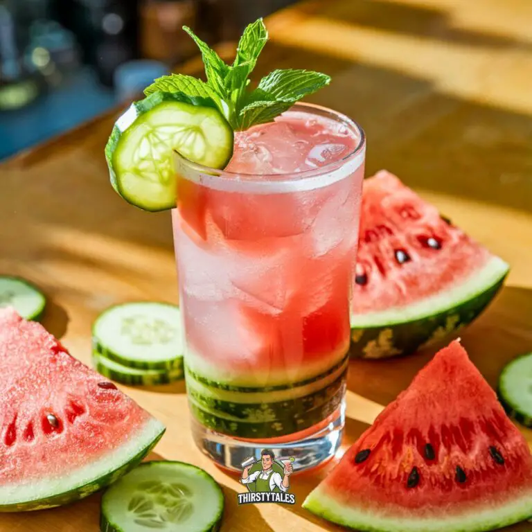 Watermelon Cucumber Sipper Cocktail Recipe