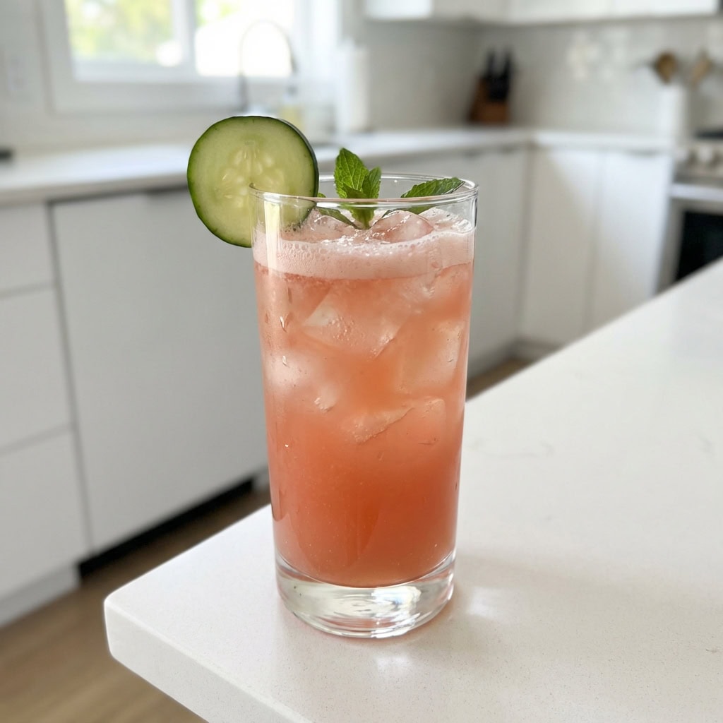 Watermelon Cucumber Sipper Cocktail Recipe