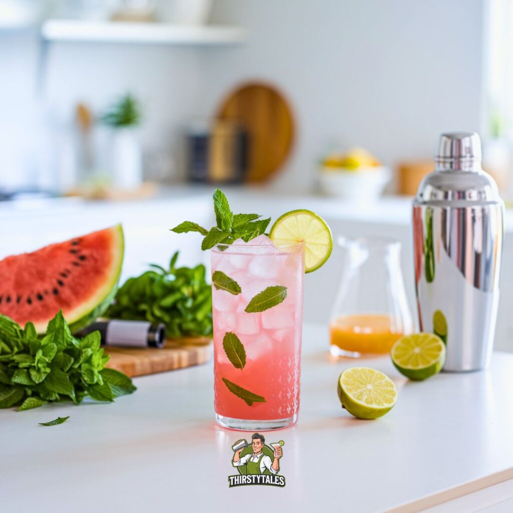 Watermelon Mint Cooler Cocktail Recipe