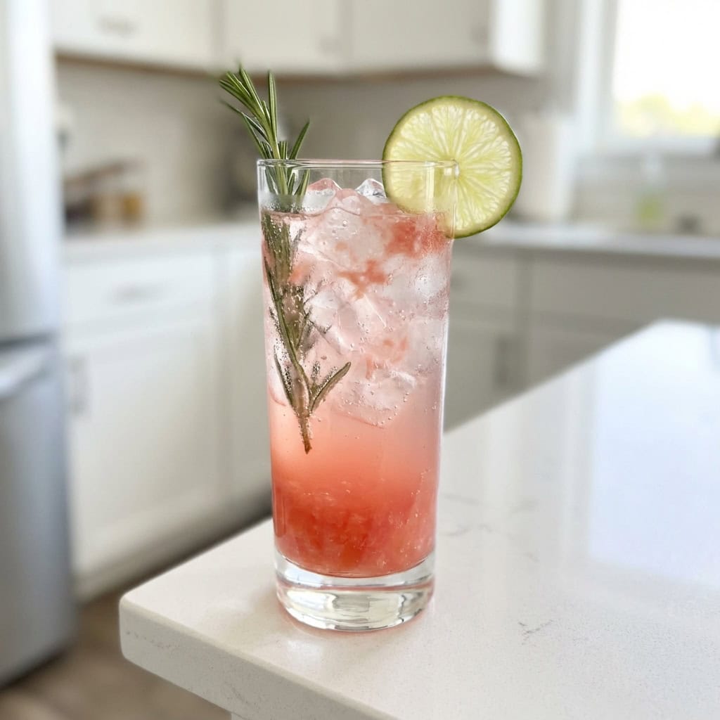 Watermelon Rosemary Cooler Cocktail Recipe