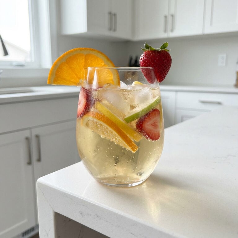 White Sangria Sparkler Cocktail Recipe