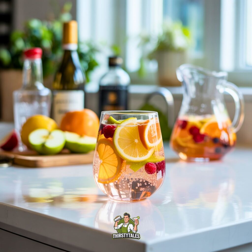 White Sangria Sparkler Cocktail Recipe