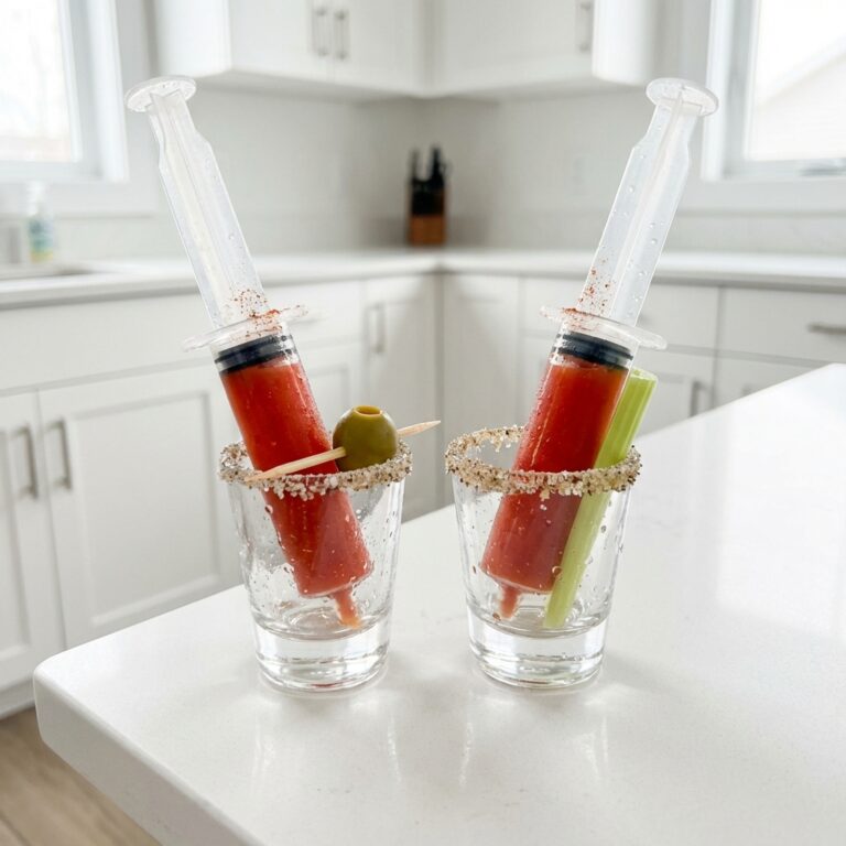Bloody Mary Syringe Shooter Cocktail Recipe
