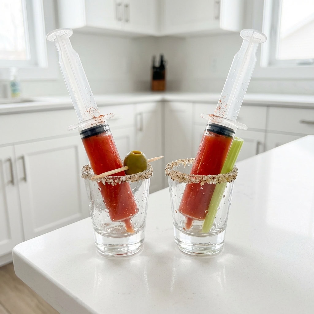 Bloody Mary Syringe Shooter Cocktail Recipe