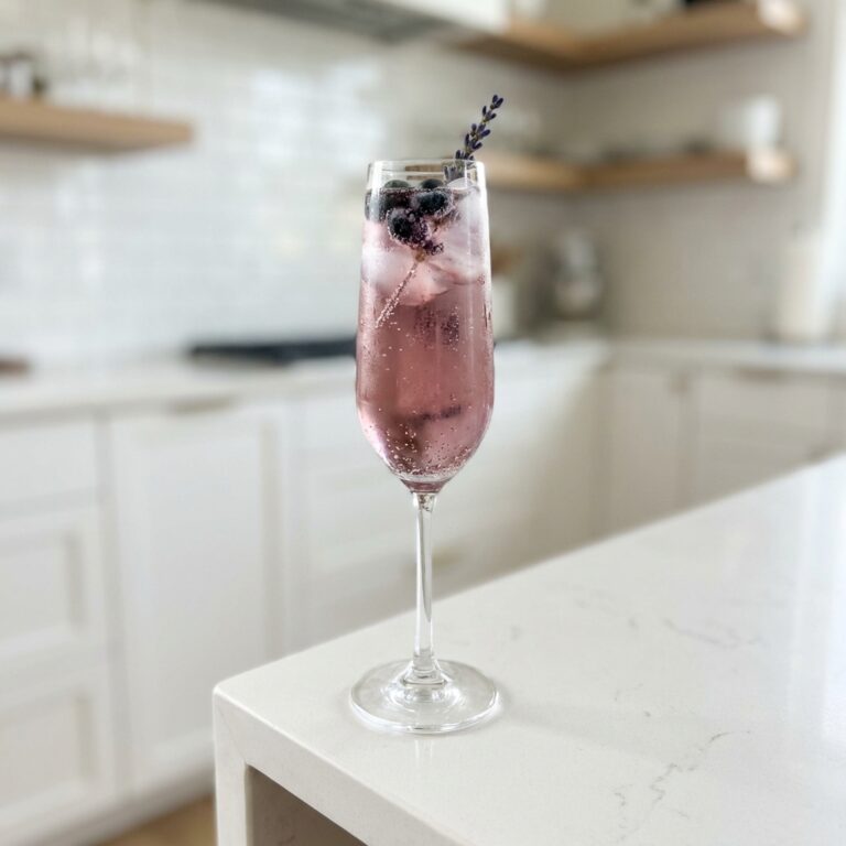 Blueberry Lavender Prosecco Cocktail Recipe