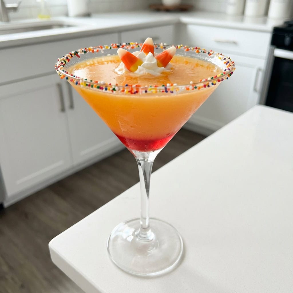 Candy Corn Cosmopolitan Cocktail Recipe