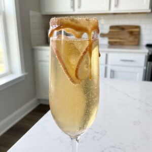 Caramel Apple Mimosa Cocktail Recipe