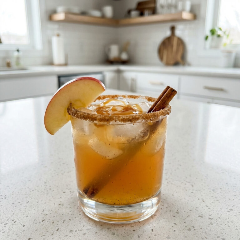Caramel Apple Whiskey Cider Cocktail Recipe