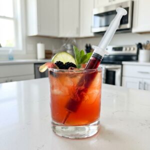 Cauldron Punch with Syringe Cocktail Recipe