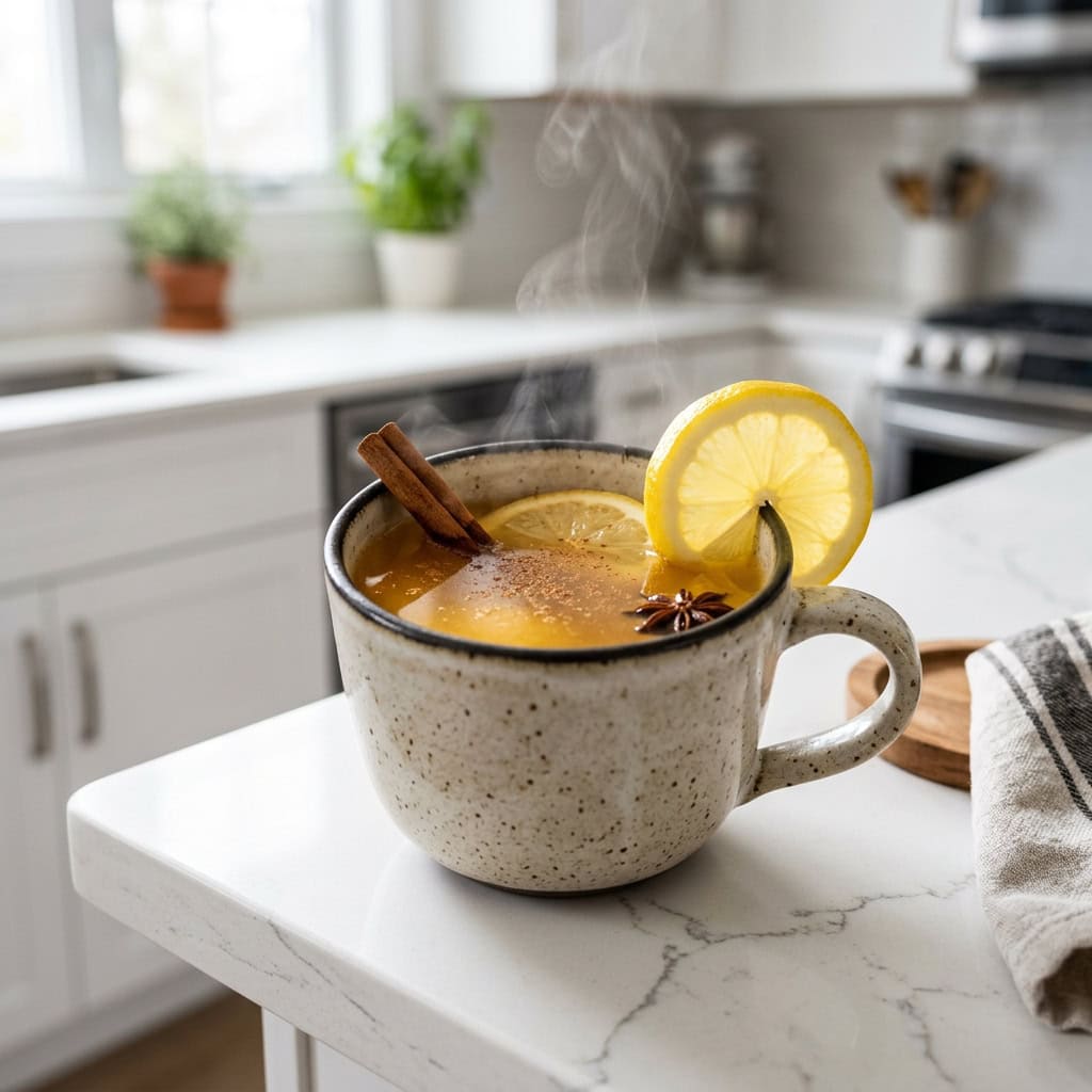 Cinnamon Rum Hot Toddy Cocktail recipe