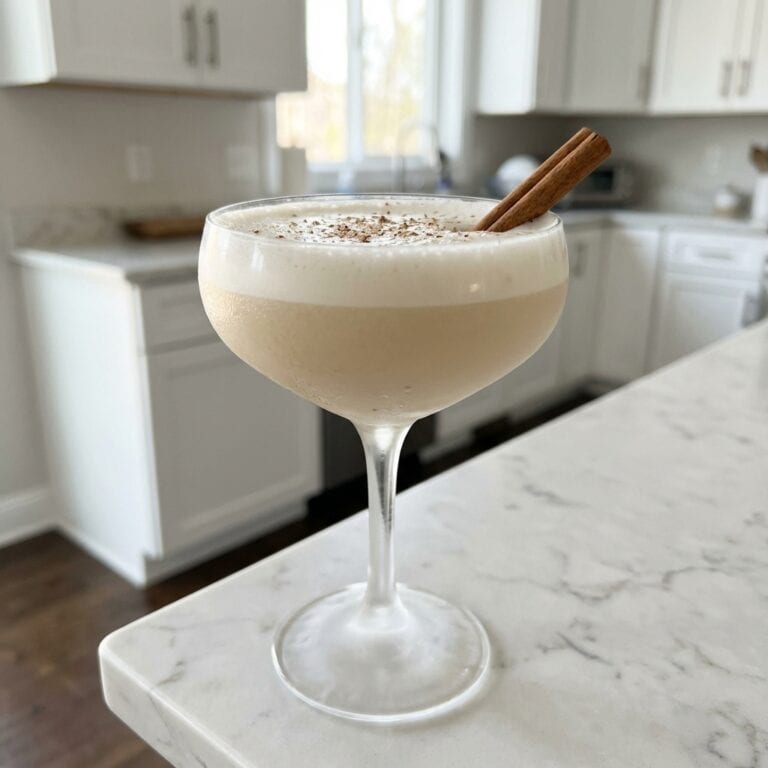 Cinnamon Whiskey Flip Cocktail Recipe