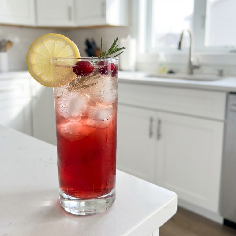 Cranberry Whiskey Collins Cocktail Recipe