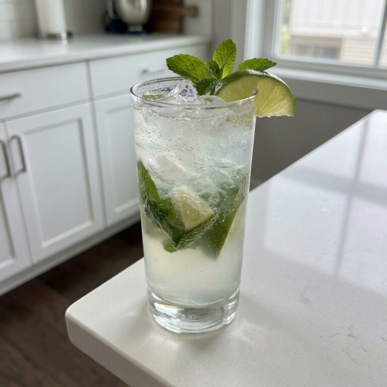 Ghostly Mojito with Rum Cocktail Recipe
