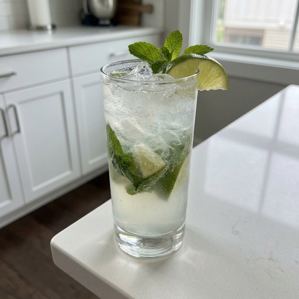 Ghostly Mojito with Rum Cocktail Recipe