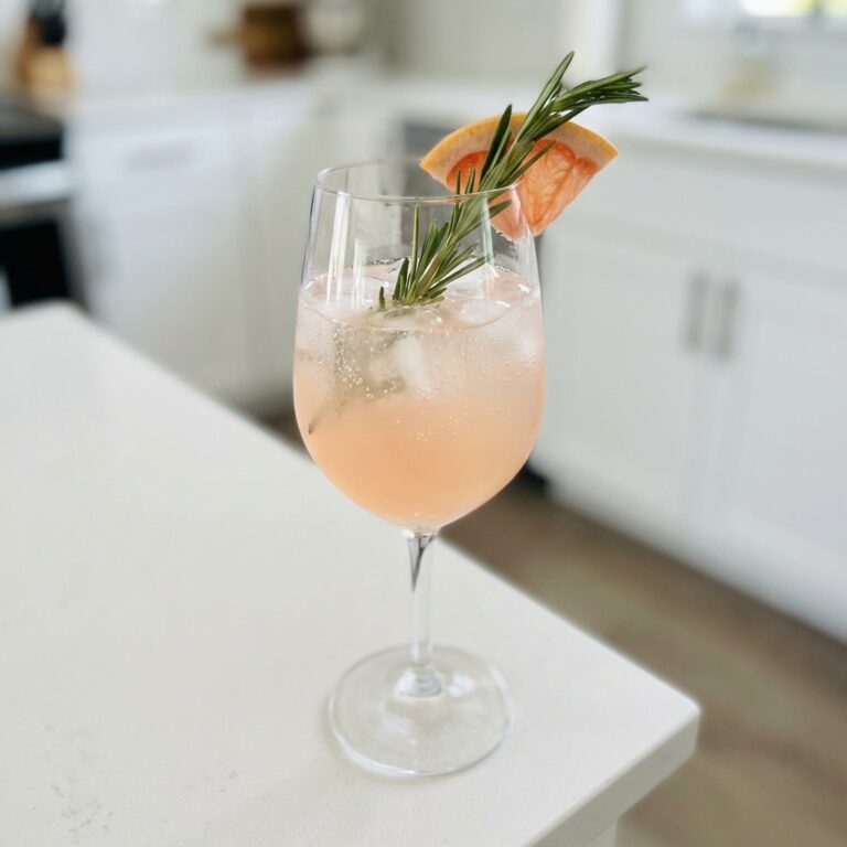 Grapefruit and Rosemary Prosecco Cocktail Recipe