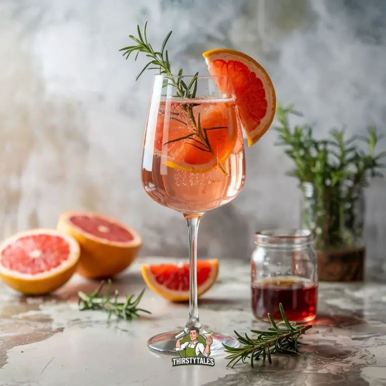 Grapefruit and Rosemary Prosecco Cocktail Recipe