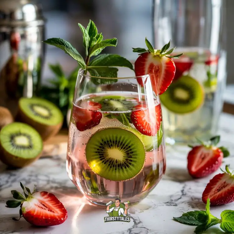 Kiwi Strawberry Prosecco Cocktail Recipe
