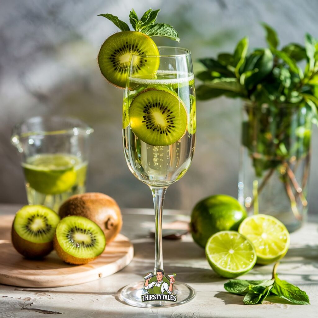 Kiwi and Lime Prosecco Cocktail Recipe
