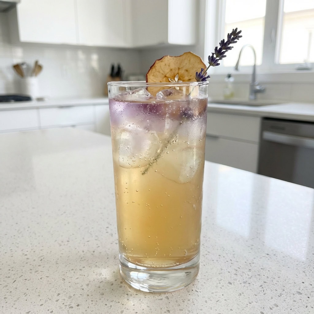 Lavender Apple Cider Mocktail Recipe