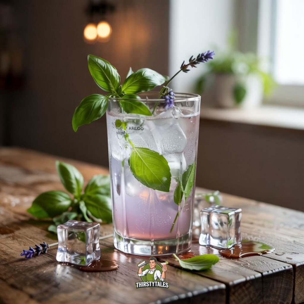 Lavender Basil Smash Cocktail Recipe