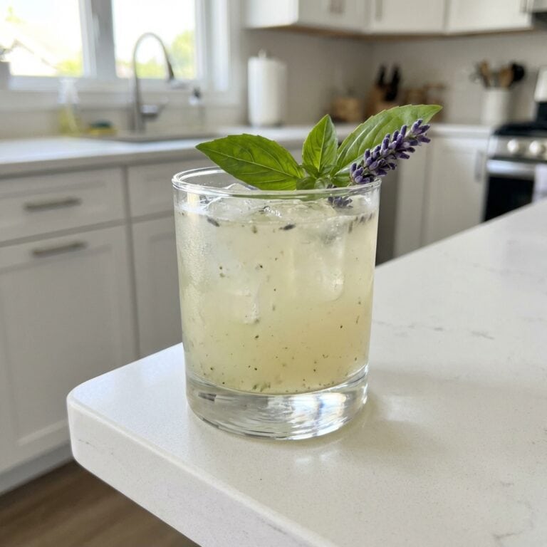 Lavender Basil Smash Cocktail Recipe
