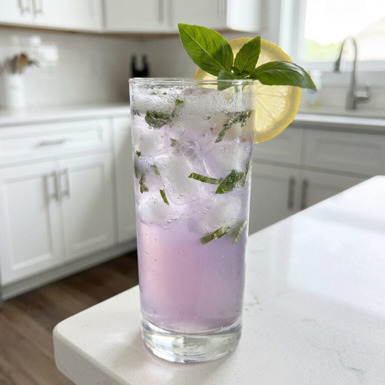 Lavender Basil Soda Mocktail Recipe