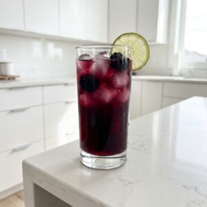 Lavender Blackberry Limeade Mocktail Recipe