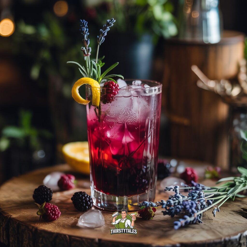 Lavender Blackberry Smash Cocktail Recipe