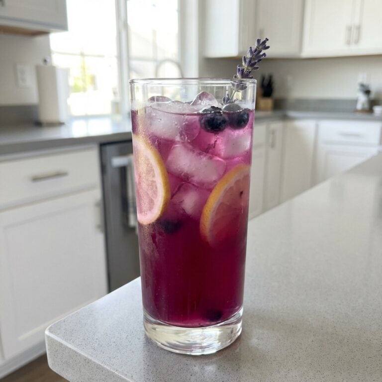 Lavender Blueberry Lemonade Mocktail Recipe