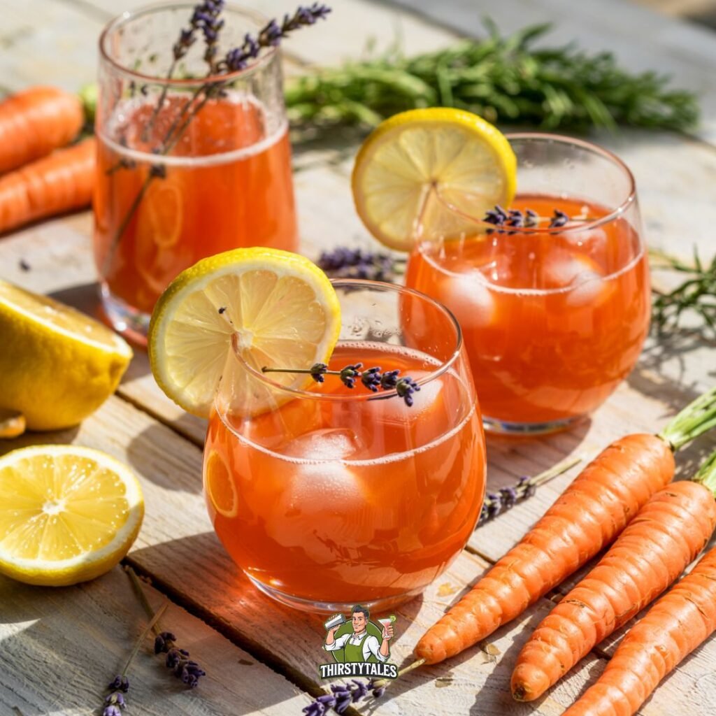 Lavender Carrot Juice Mocktail Recipe