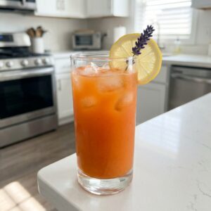 Lavender Carrot Juice Mocktail Recipe