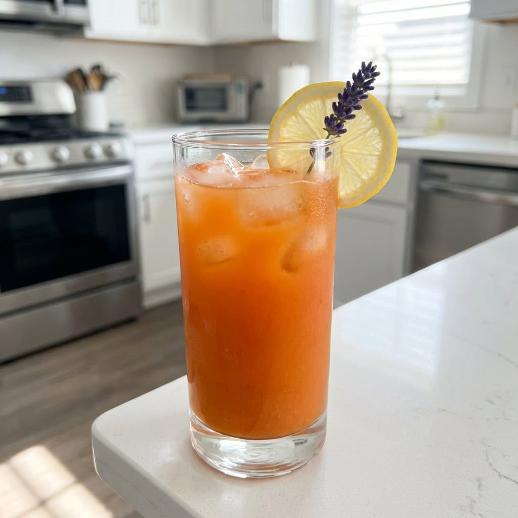 Lavender Carrot Juice Mocktail Recipe
